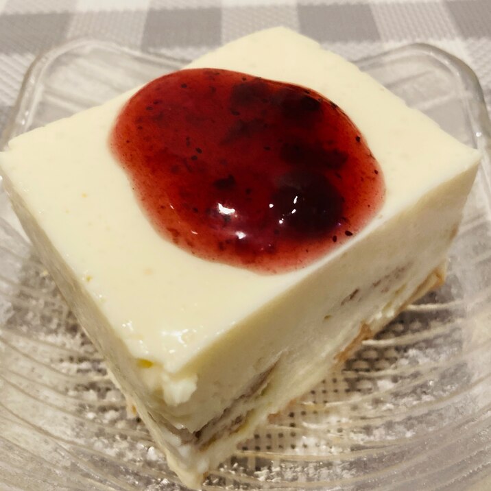 豆腐でヘルシー☆レアチーズケーキ♪